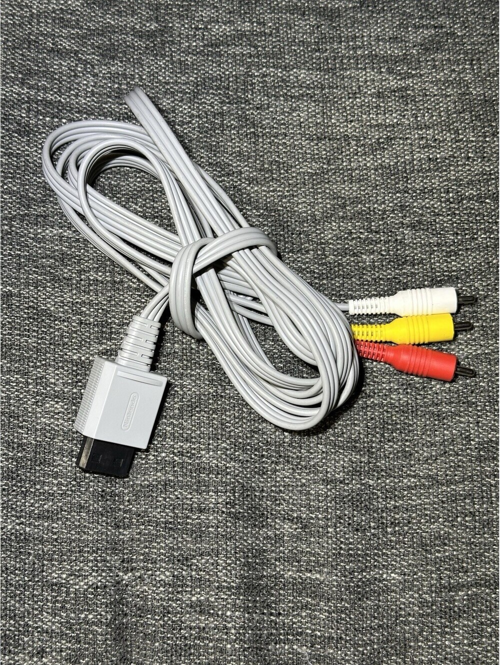 Genuine Nintendo Wii A/V AV RCA Audio Video Composite Cable Cord - OEM